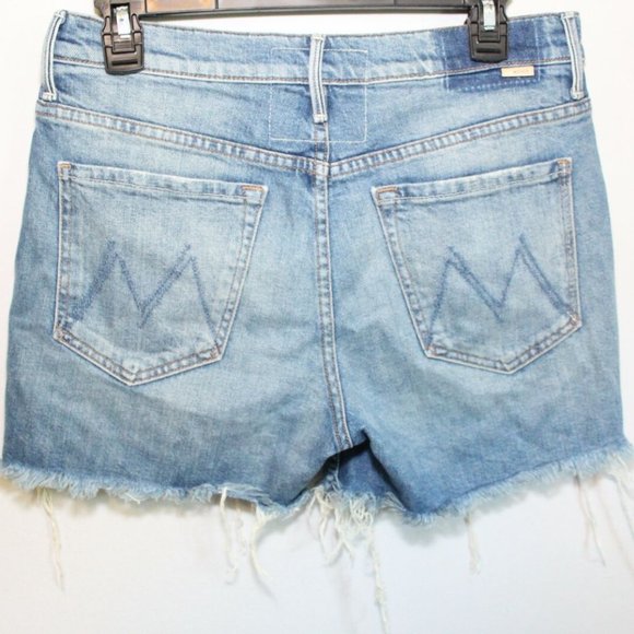 Mother Sinner Fray Play Dirty Jean Shorts H11463 - Picture 3 of 12